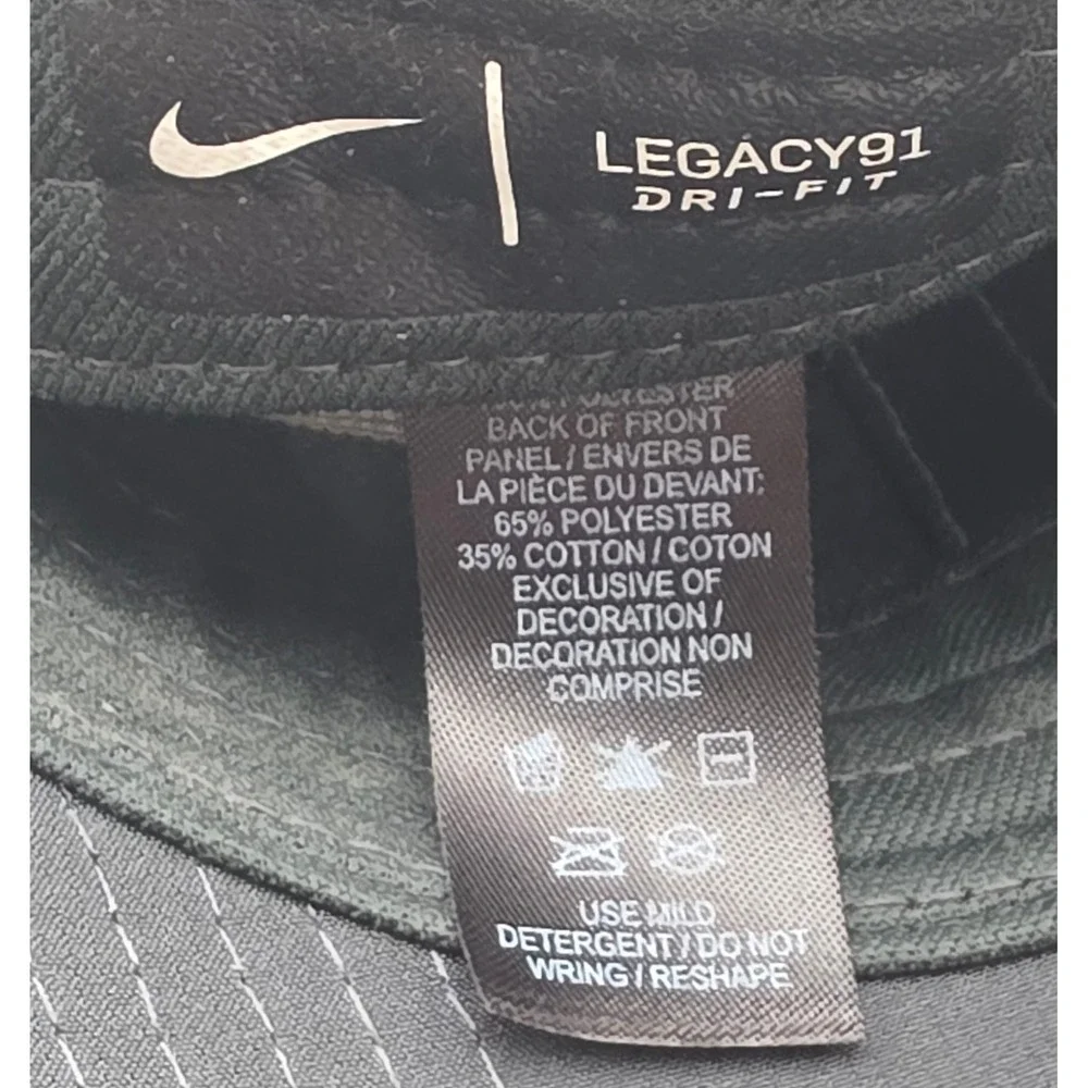 Nike Legacy91 Hat Grey Dri-FIT Strapback Swoosh Golf Cap